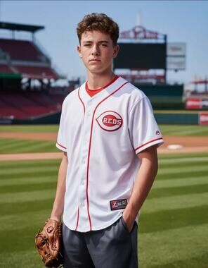 Majestic Cincinnati Reds Joey Votto #19 Baseball Jersey White Youth XL MLB
